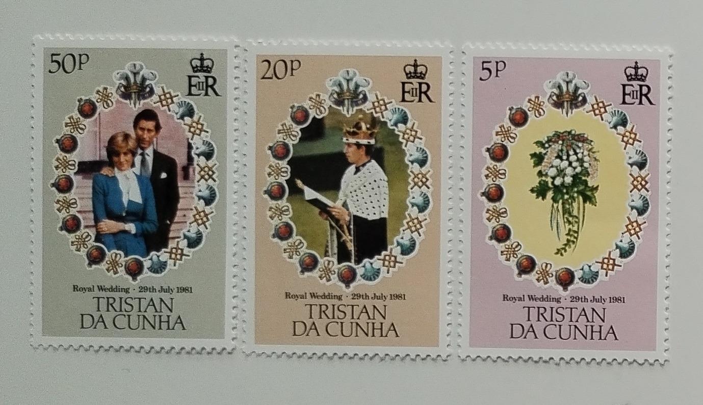 Tristan da Cunha 1981 Svatba princezny Diany a krále Karla III.