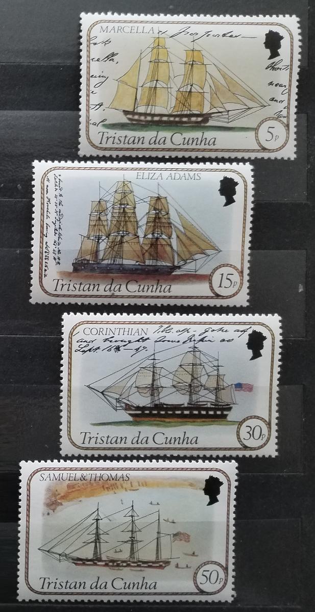 Tristan da Cunha 1982 Lodě a plachetnice