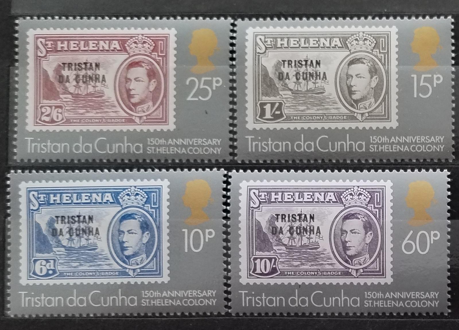 Tristan da Cunha 1984 Výročí Svaté Heleny jako kolonie, Známky