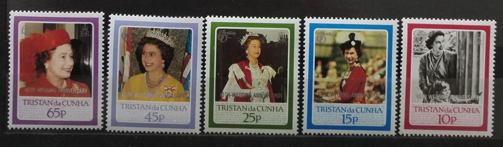 Tristan da Cunha 1988 Výročí svatby královny Alžběty II.