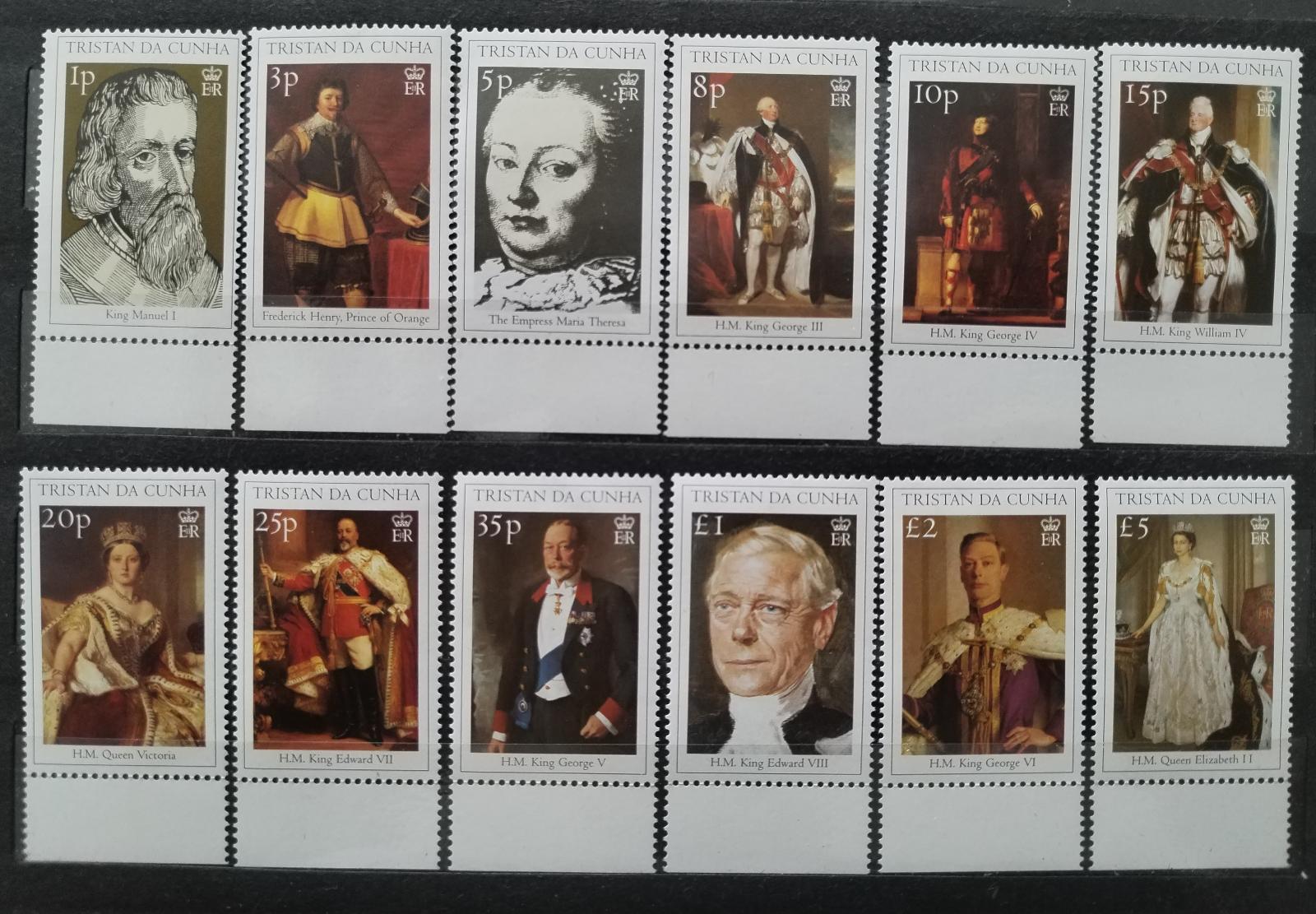 Tristan da Cunha 2000 Definitiva: Králové a královny Británie