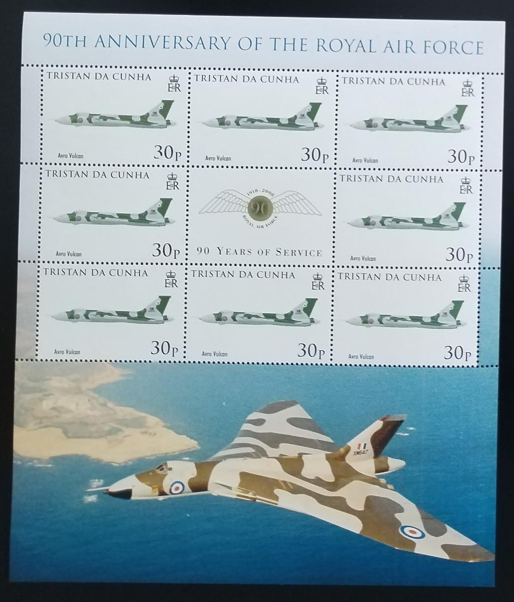 Tristan da Cunha 2008 Výročí RAF, Letadla a stíhačky