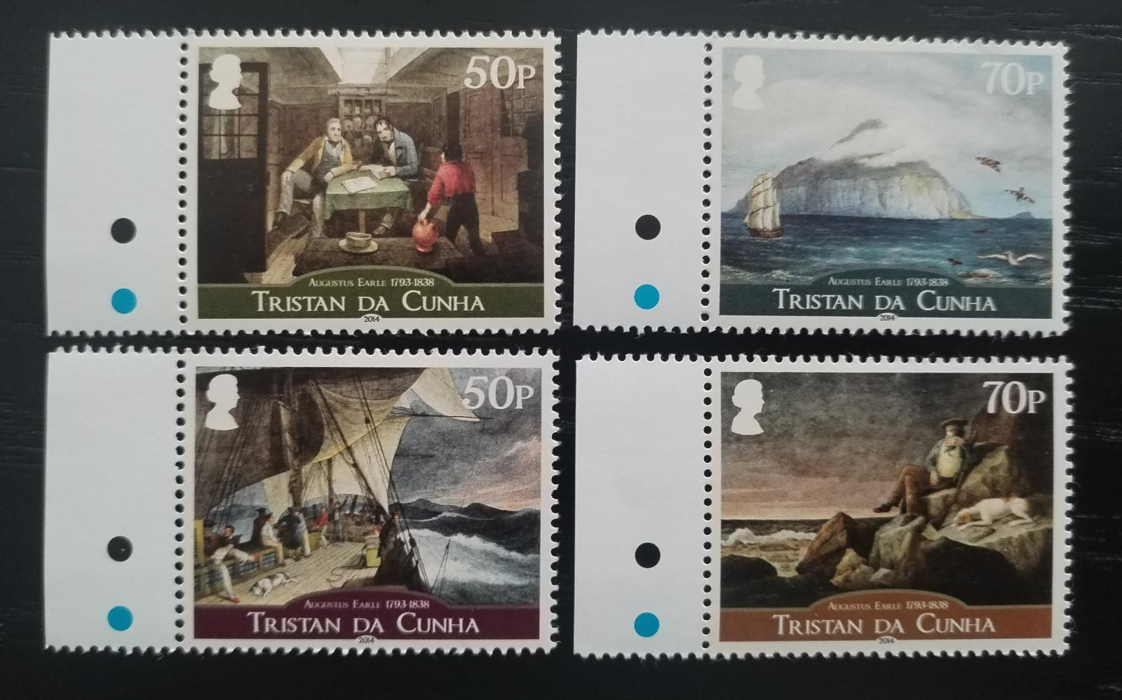 Tristan da Cunha 2014 Malíř Earle a lodě v umění