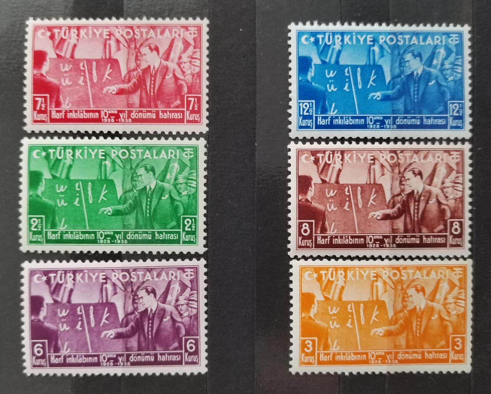 Turecko 1938 Výročí zavedené latinky, Kemal Ataturk