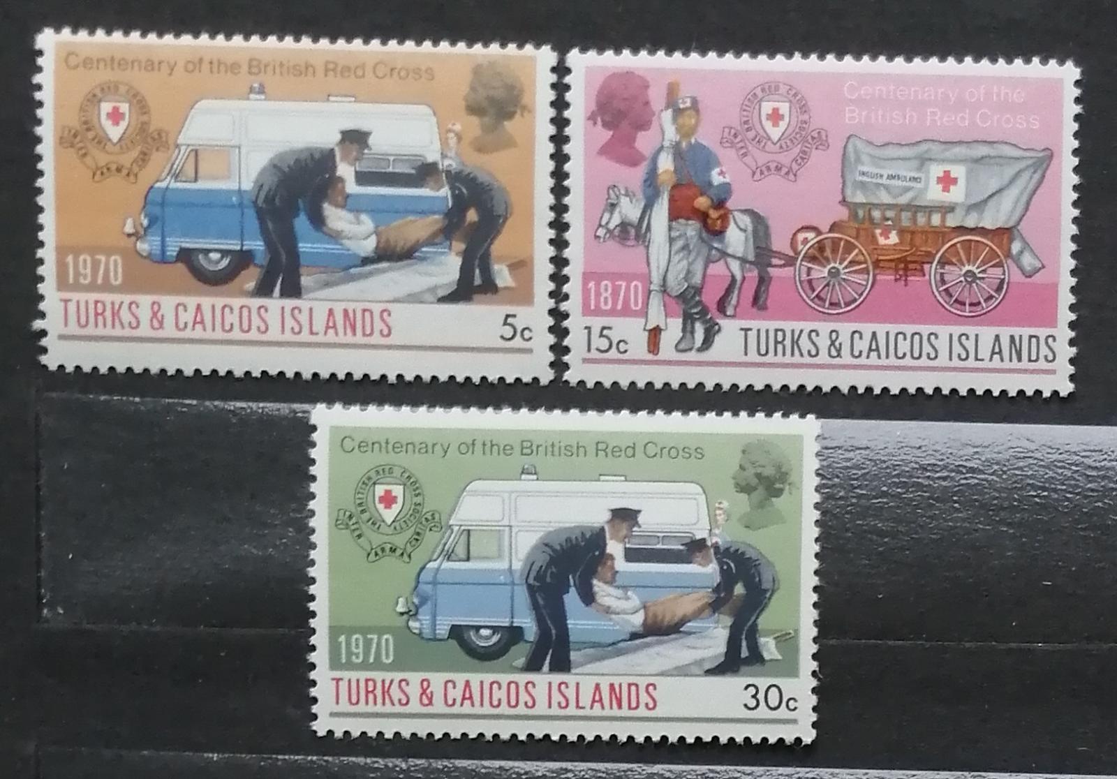 Turks & Caicos 1970 Století britského Červeného kříže, LEŽÍCÍ VODOZNAK