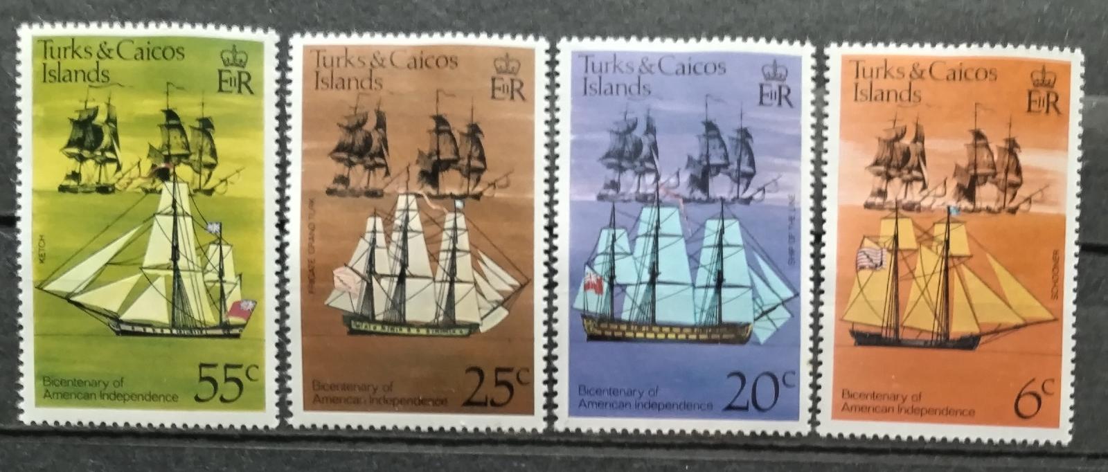 Turks & Caicos 1976 Lodě a historické plachetnice, popis