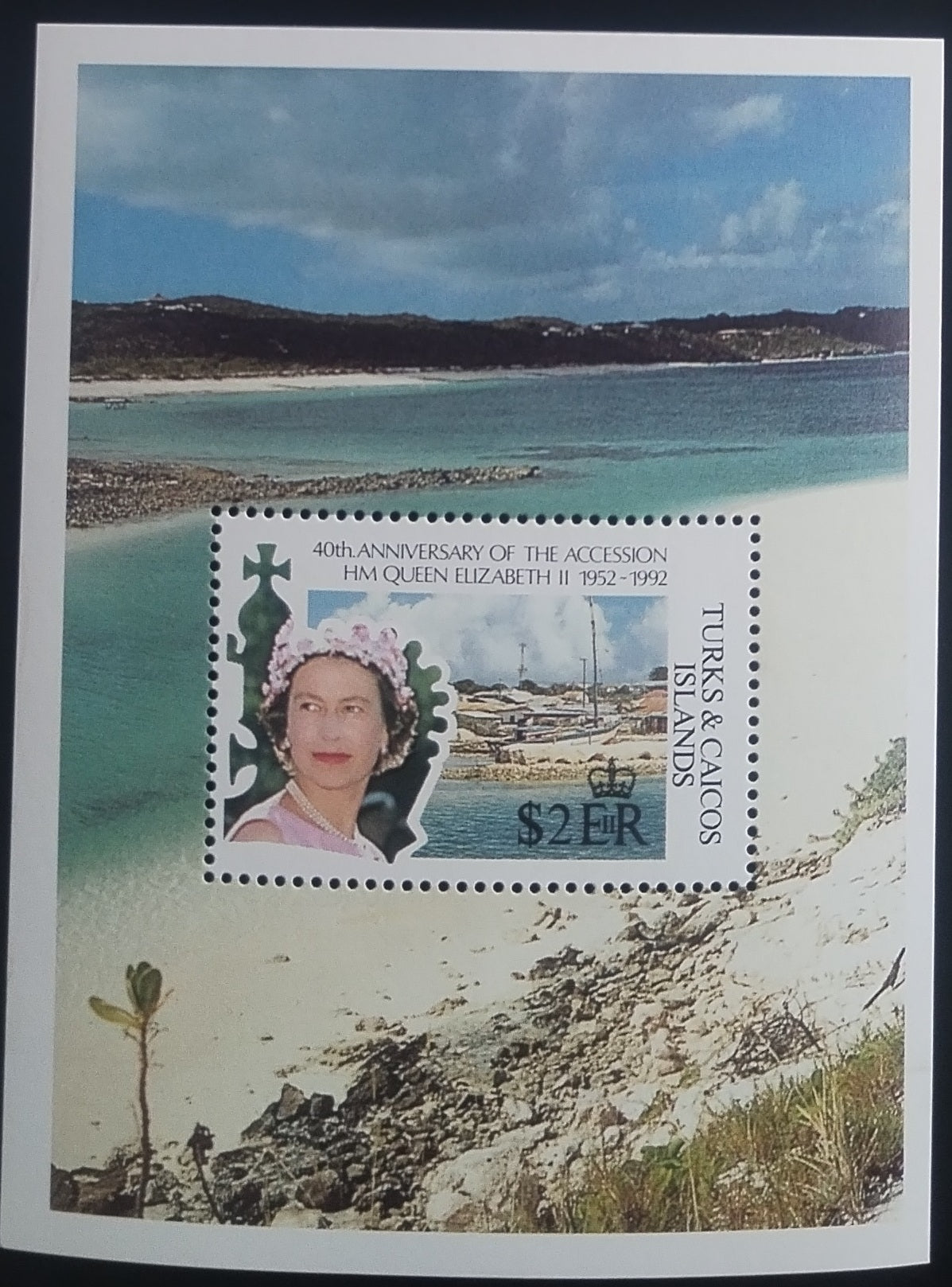 Turks & Caicos  1992 Výročí vlády královny I.