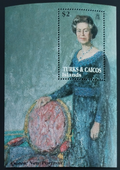 Turks & Caicos 1993 Queen in the Arts