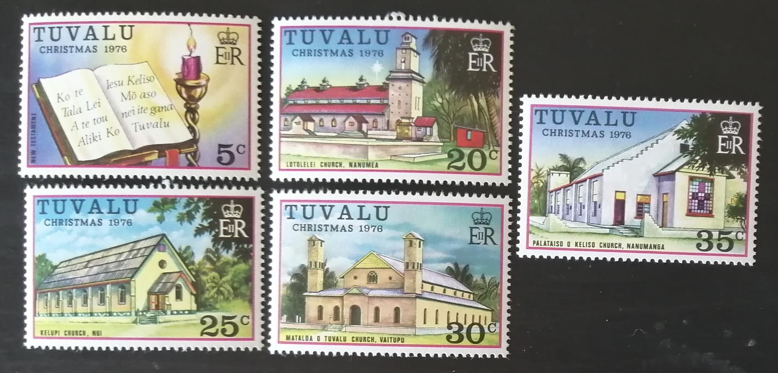 Tuvalu 1976 10€ Vánoce a ostrovní výjevy a kostely