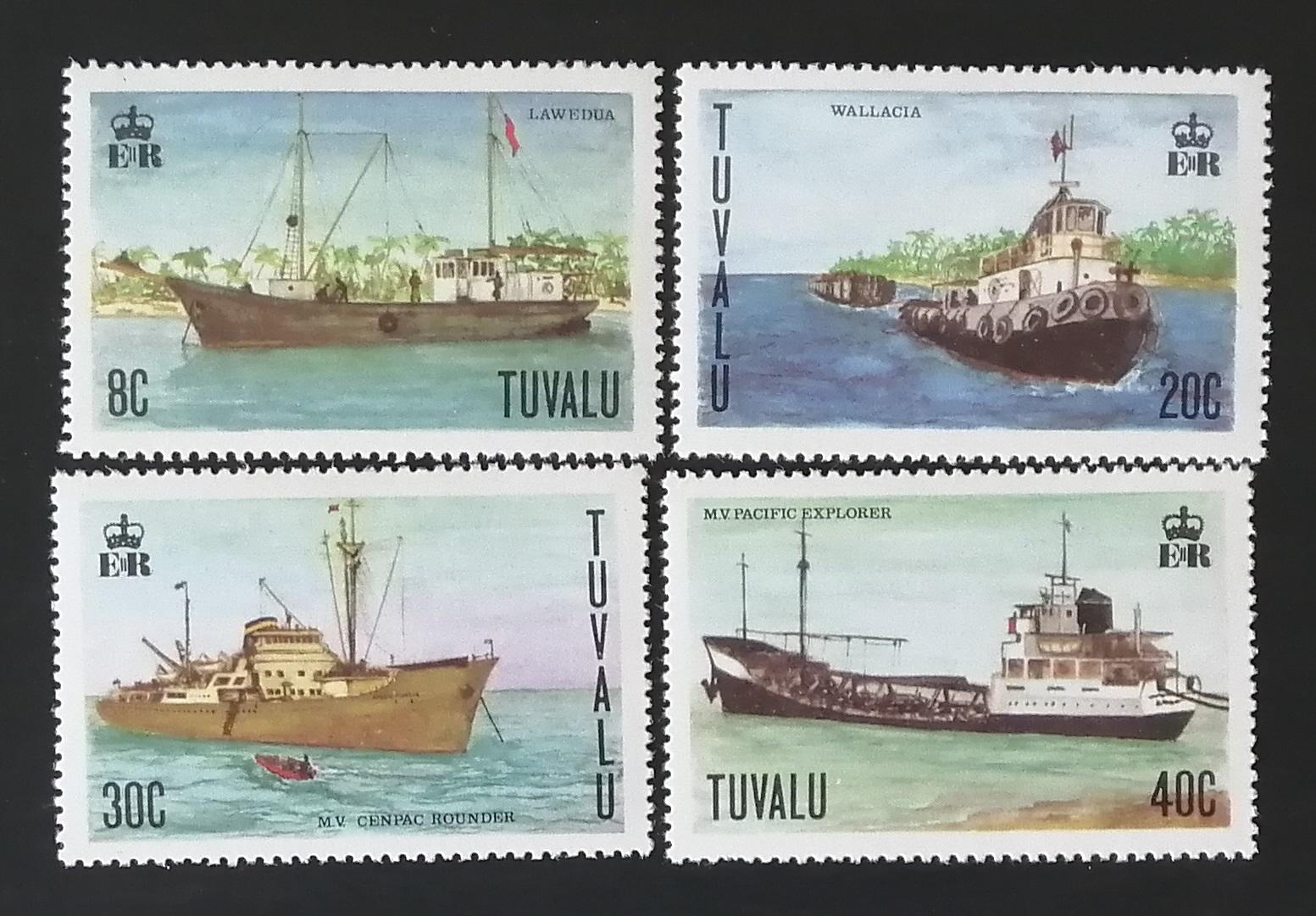 Tuvalu 1978 Lodě ostrova a doprava