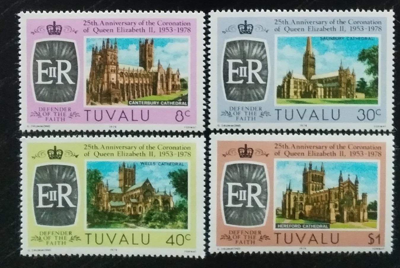 Tuvalu 1978 Výročí korunovace královny Alžběty II.