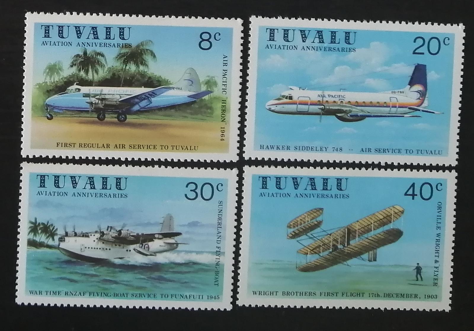 Tuvalu 1980 Letadla ostrova a historická doprava