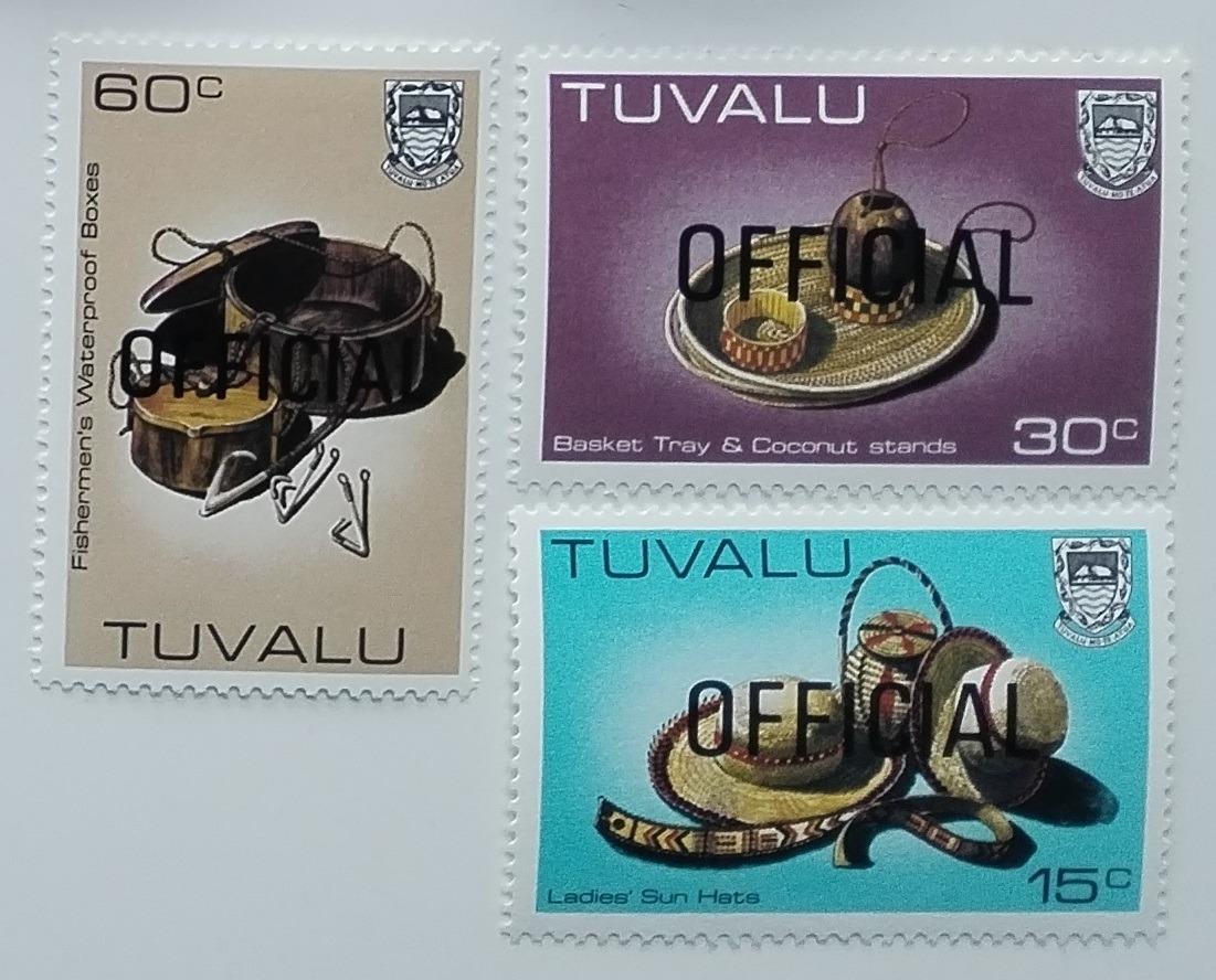 Tuvalu 1984 Řemesla, ÚŘEDNÍ PŘETISKY