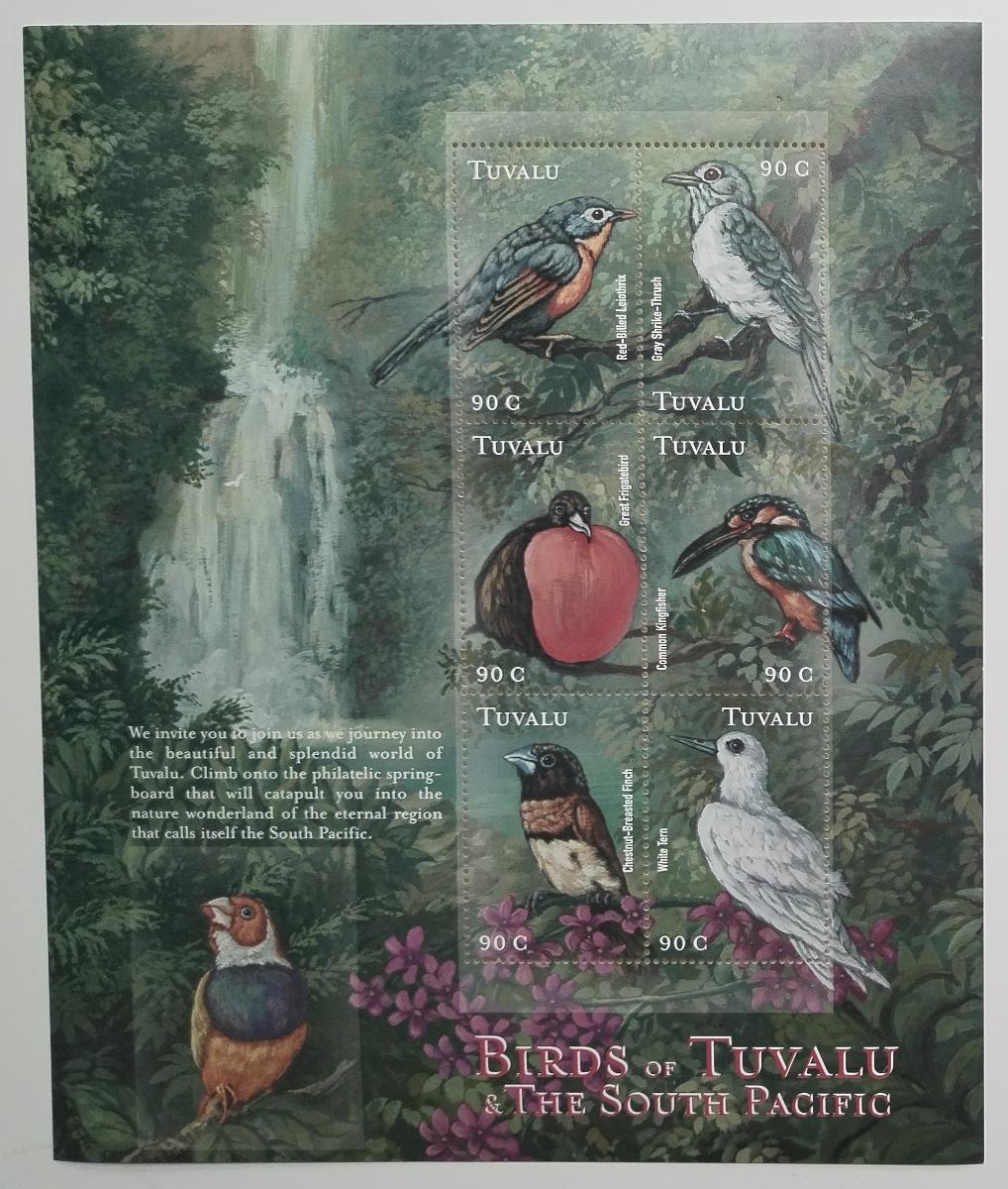 Tuvalu 2000 Jihopacifičtí ptáci ostrovů, Fauna III. VELKÝ FORMÁT