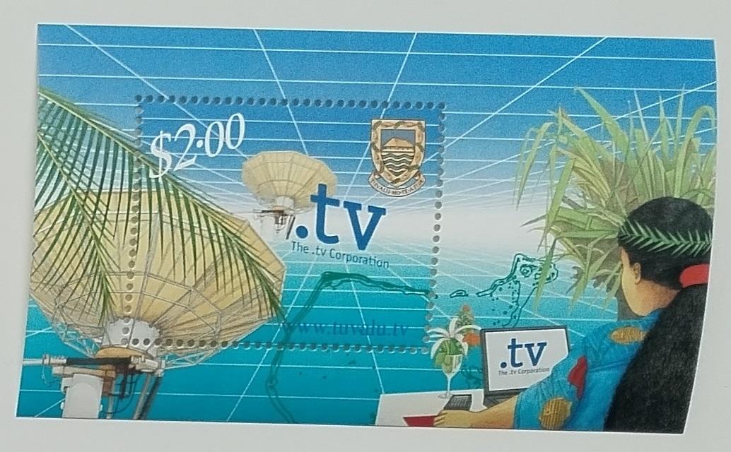 Tuvalu 2001 Spuštění internetové adresy .tv