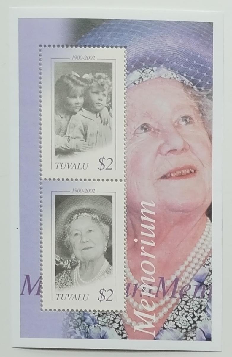 Tuvalu 2002 Pocta zesnulé královně matce 4$ II.