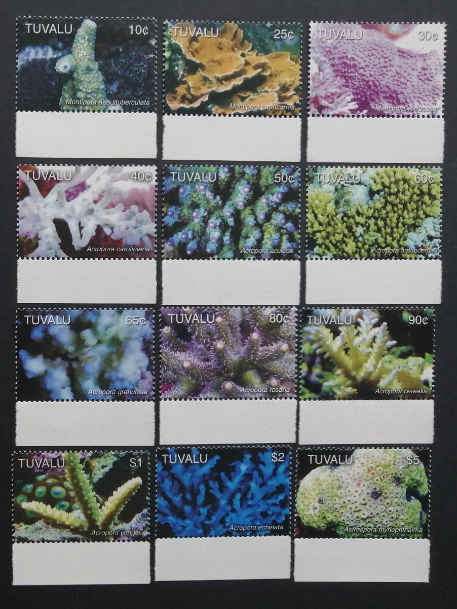 Tuvalu 2006 Mi.1291-2 25€ Kompletní definitiva korálů, mořská fauna