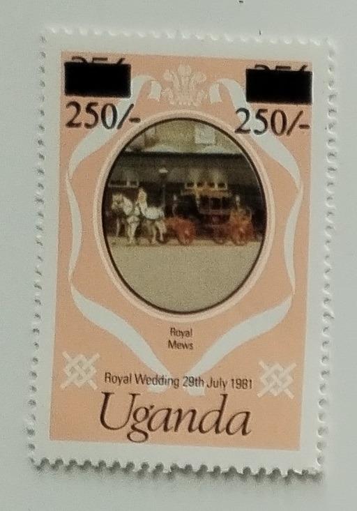 Uganda 1981 Svatba princezny Diany a krále Karla III.