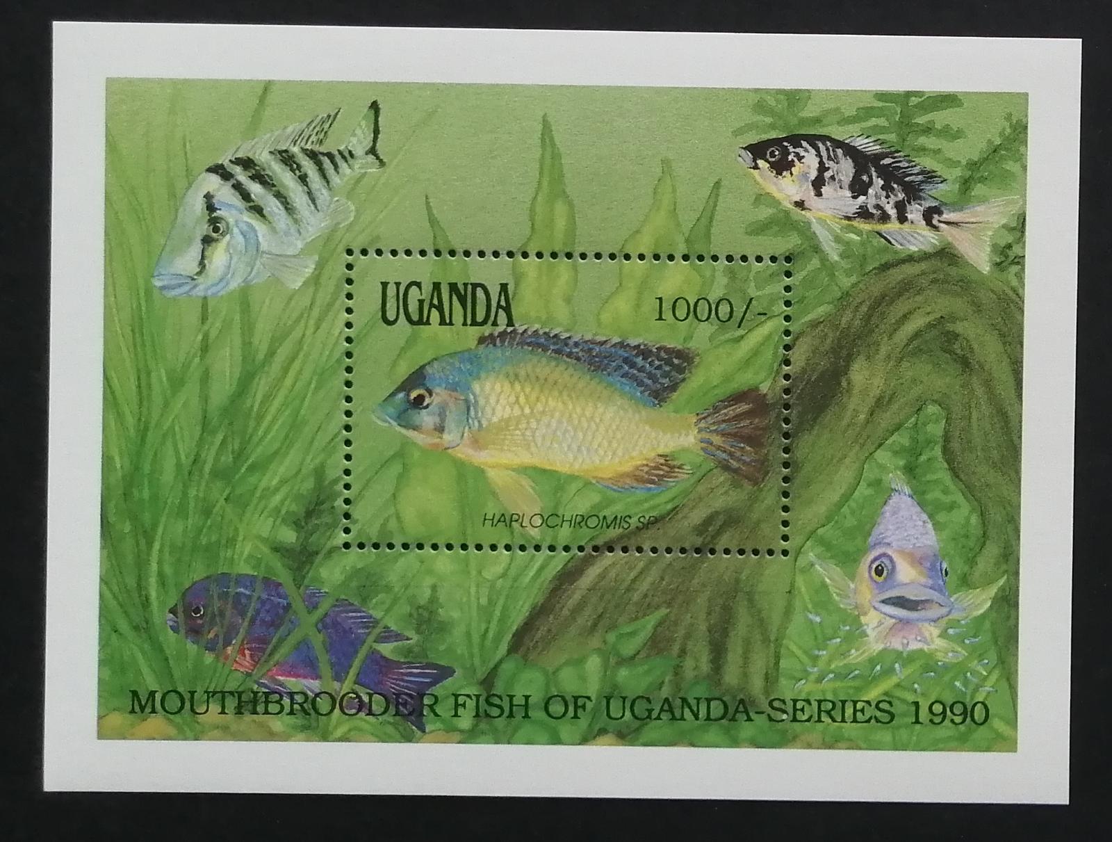 Uganda 1991 Bl.128 9€ Africké ryby, fauna moří
