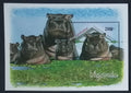Uganda 1992 Bl.170 10€ Fauna Ugandy, hroši