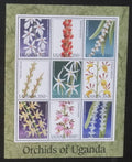 Uganda 1995 Mi.1635-3 12€ Africké orchideje, flora a květiny