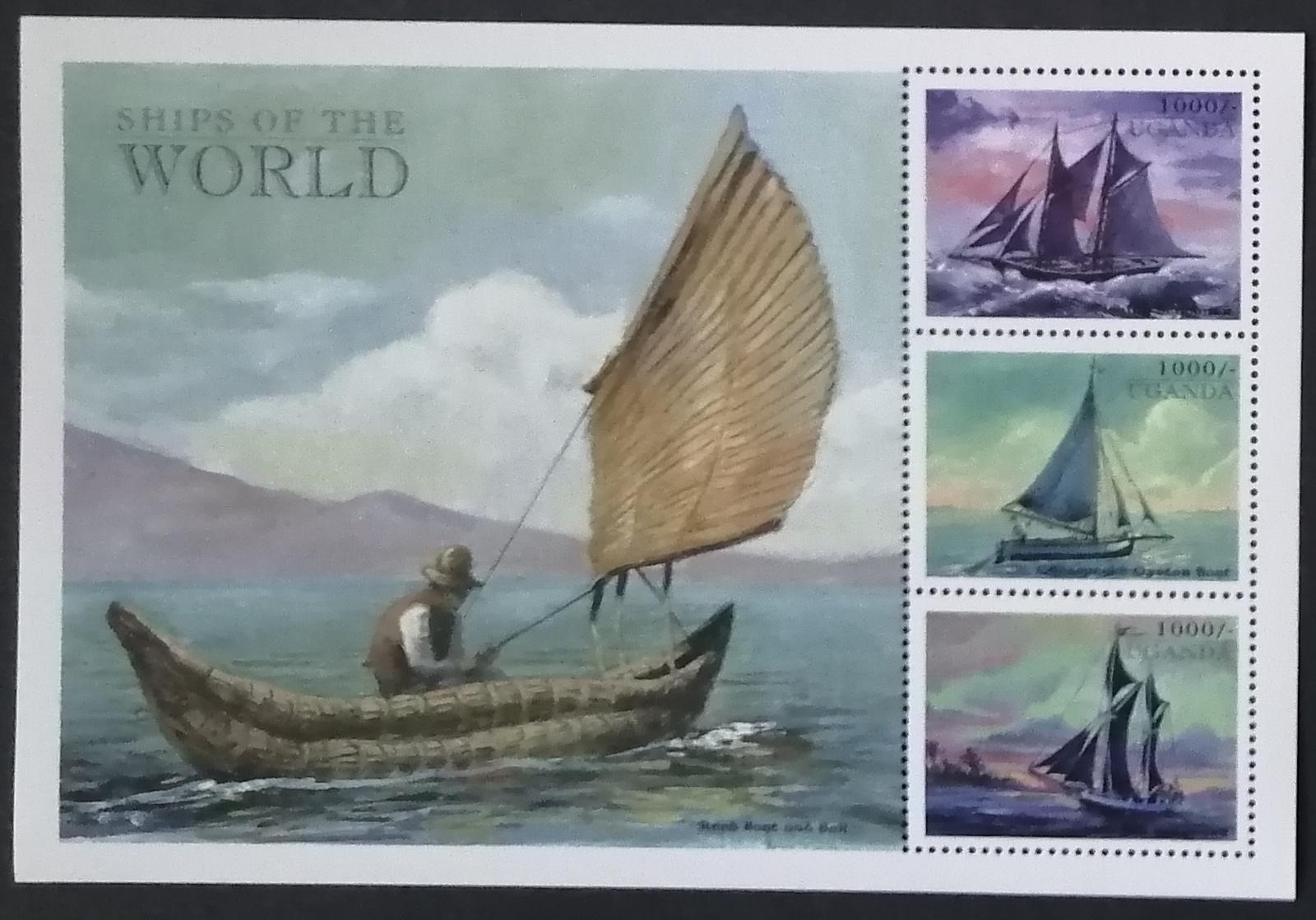 Uganda 1998 Mi.2019-0 7€ Lodě v umění, plachetnice