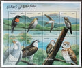 Uganda 1999 10€ Ptáci a fauna země, Sovy a dravci