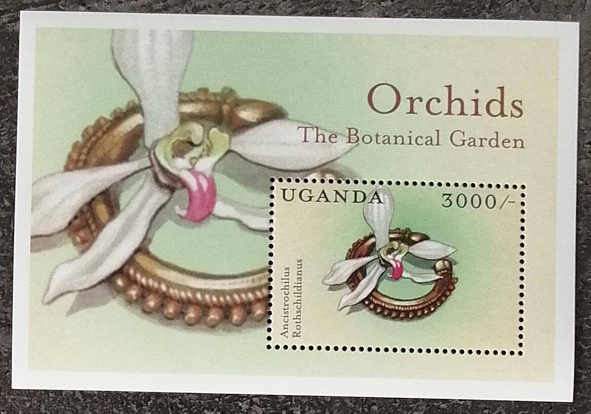 Uganda 2000 Bl.318 5,5€ Africké orchideje, Ancistrochilus rothschildia