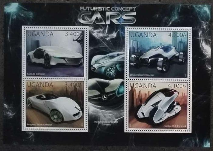Uganda 2012 13€ Auta a vozidla budoucnosti