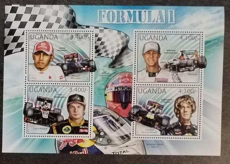 Uganda 2012 13€ Závodní auta a formule 1