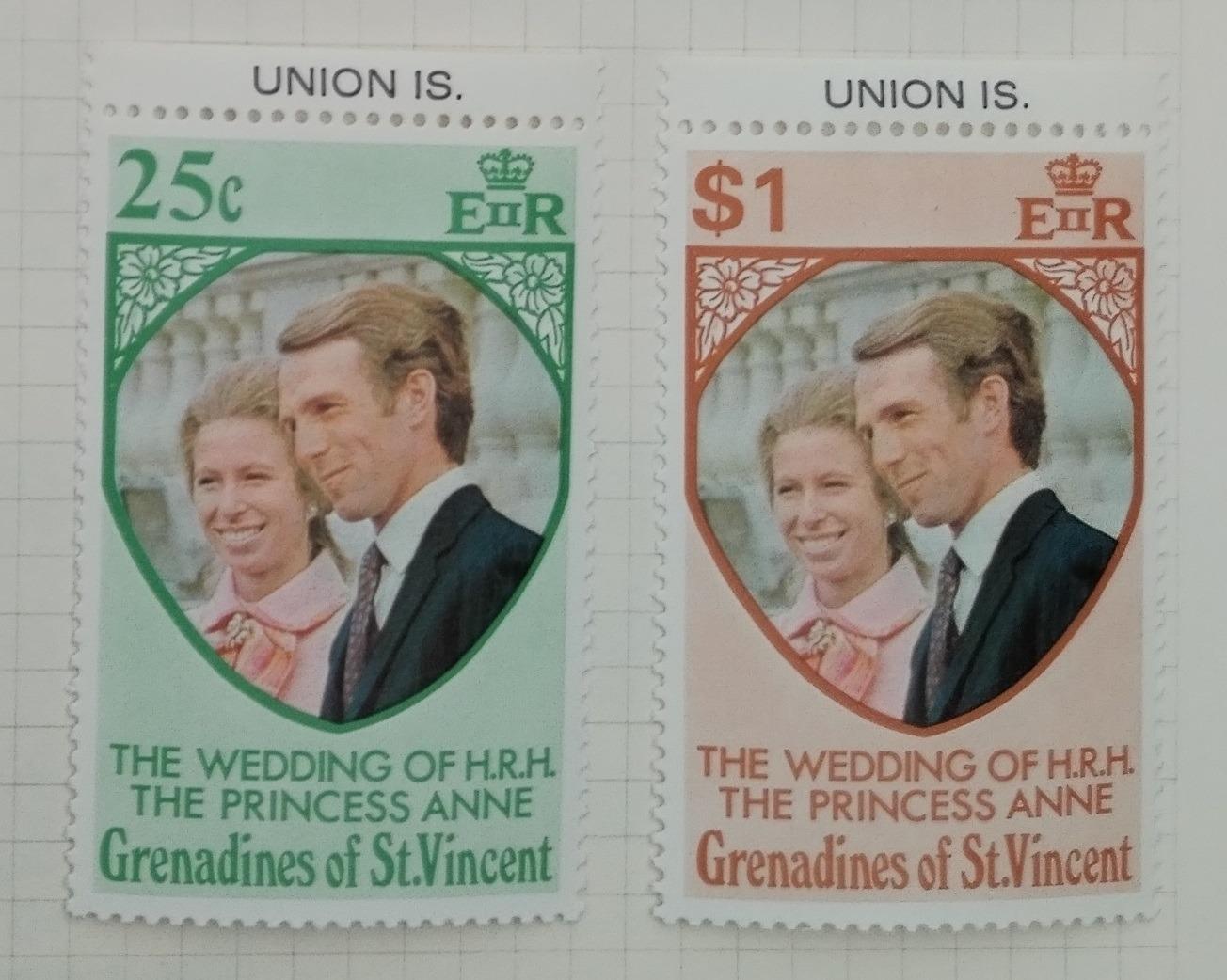 Union (Grenadíny S.V.) 1973 Svatba princezny Anne