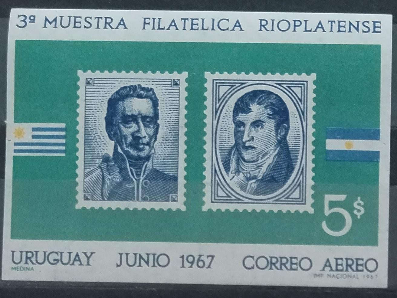Uruguay 1967 Výstava známek