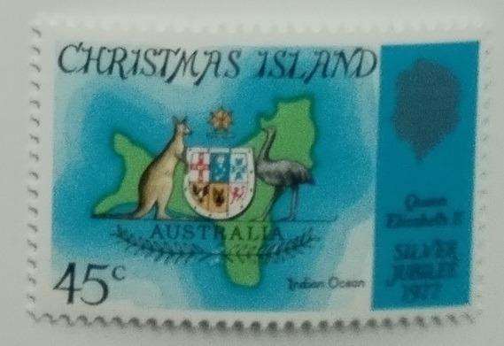 Vánoční ostrov 1977 Stříbrné výročí vlády královny Alžběty II.