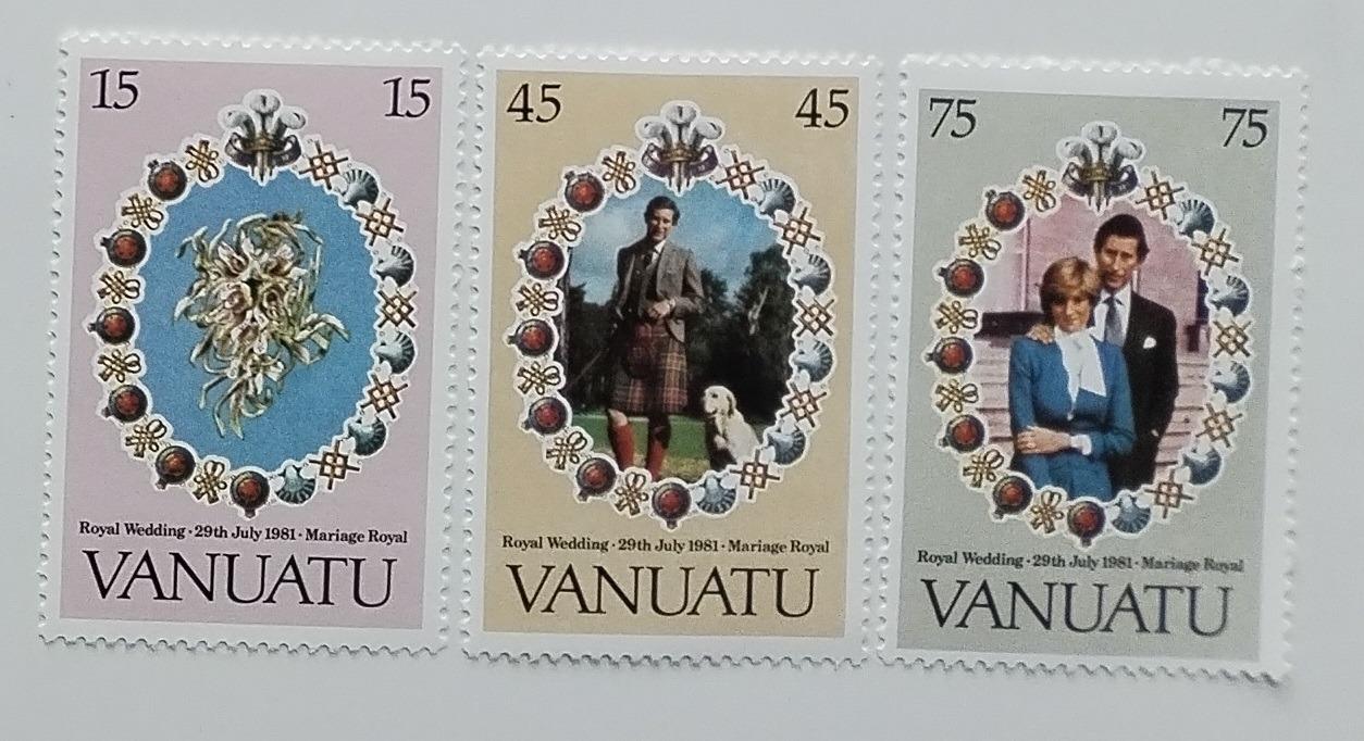 Vanuatu 1981 Svatba princezny Diany a krále Karla III.