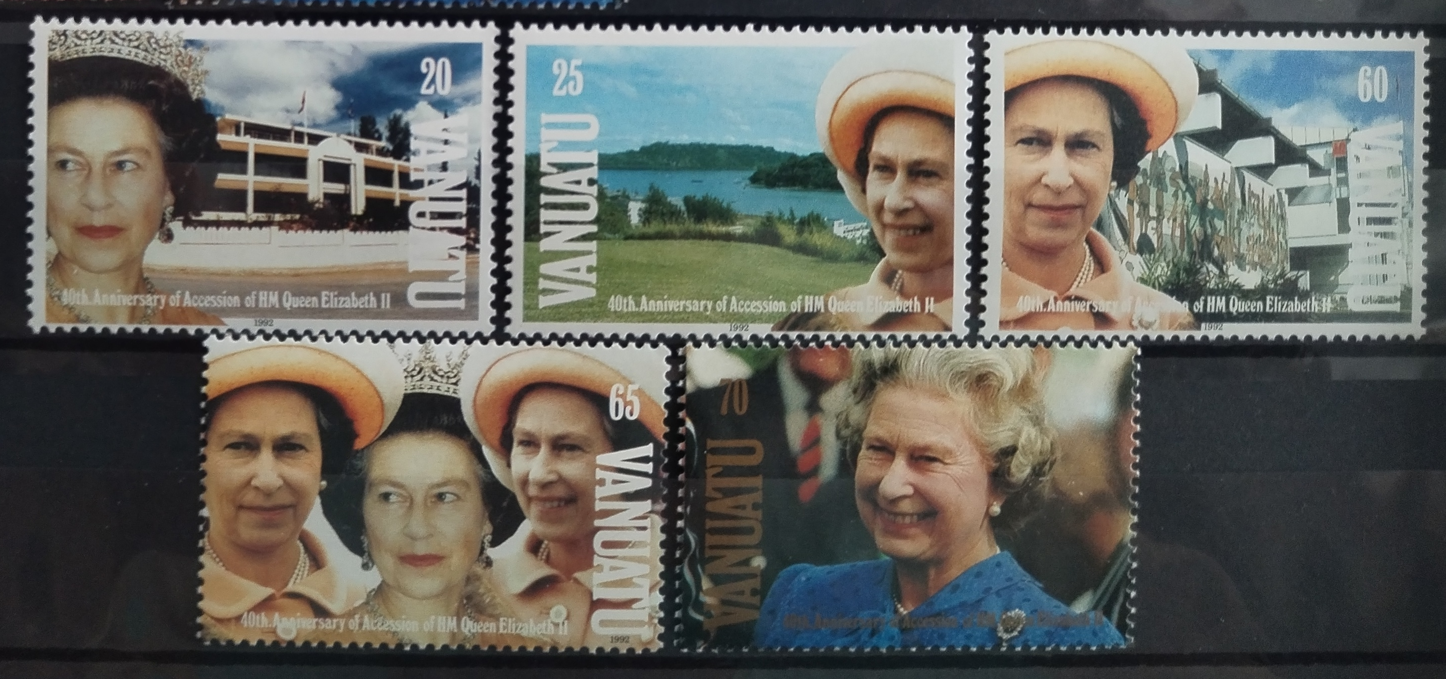 Vanuatu 1992 Výročí vlády královny Alžběty II.