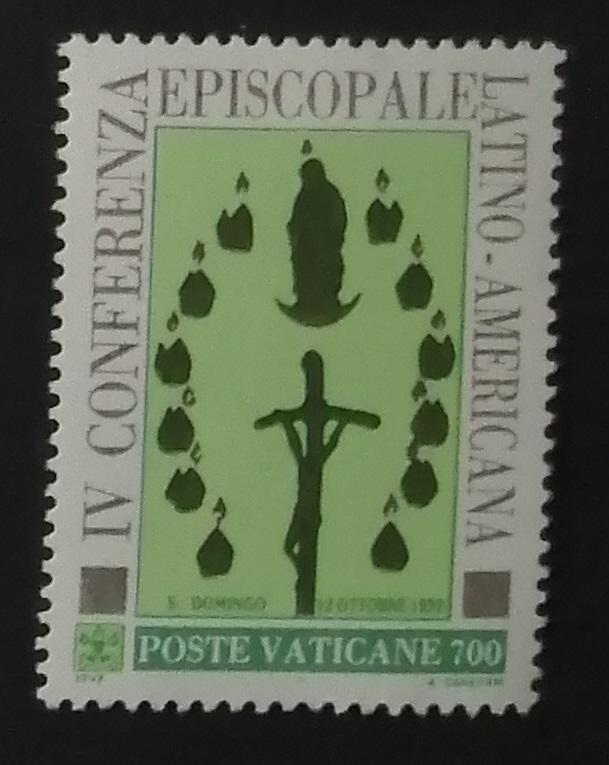 Vatikán 1992 1,1€ Kongres Santo Domingo