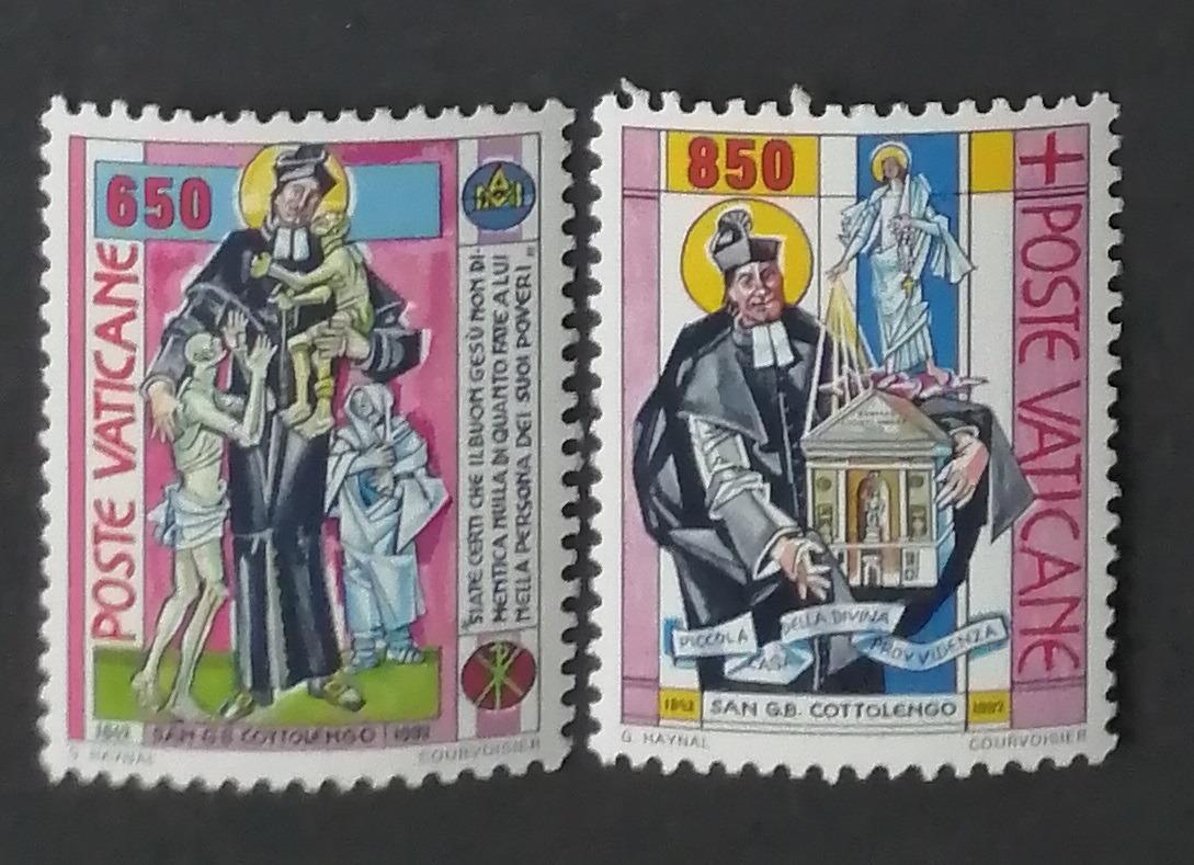 Vatikán 1992 2,5€ 150 let smrti teologa Cottolenga