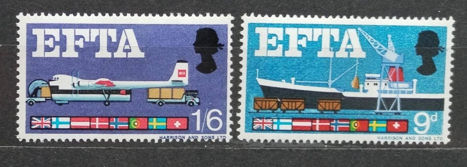 Velká Británie 1967 Organizace EFTA, FOSFOR (Mi.-y)