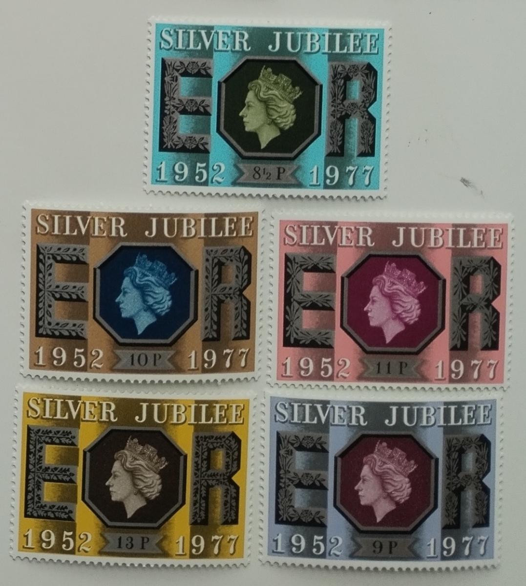 Velká Británie 1977 Stříbrné výročí vlády královny Alžběty II.