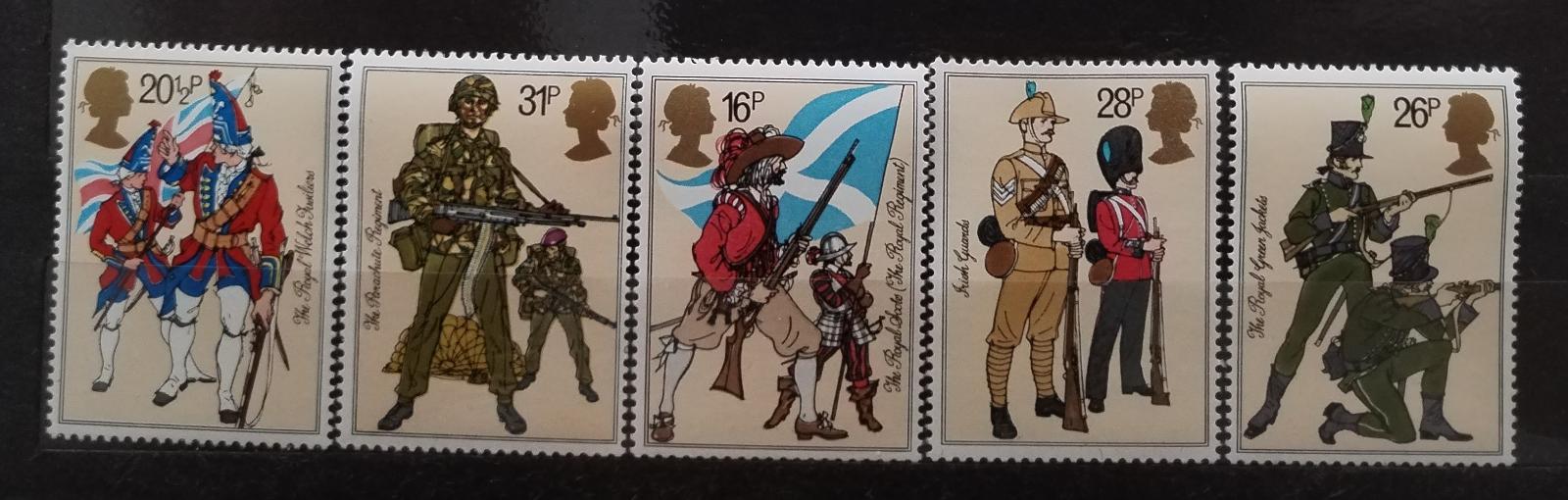 Velká Británie 1983 Britský regiment, Vojáci a uniformy