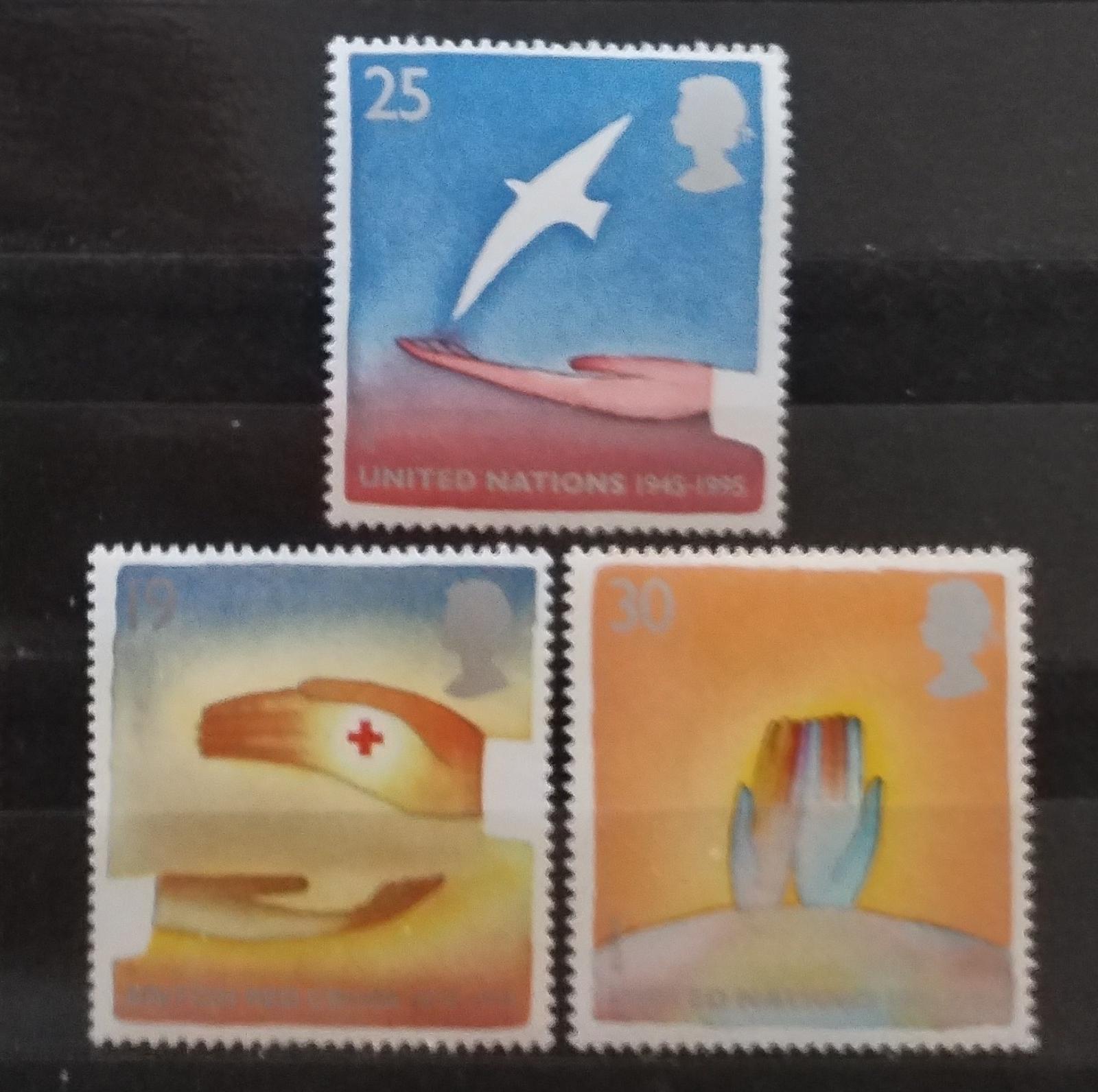 Velká Británie 1995 Mír a výročí konce války (komplet ve více foto)