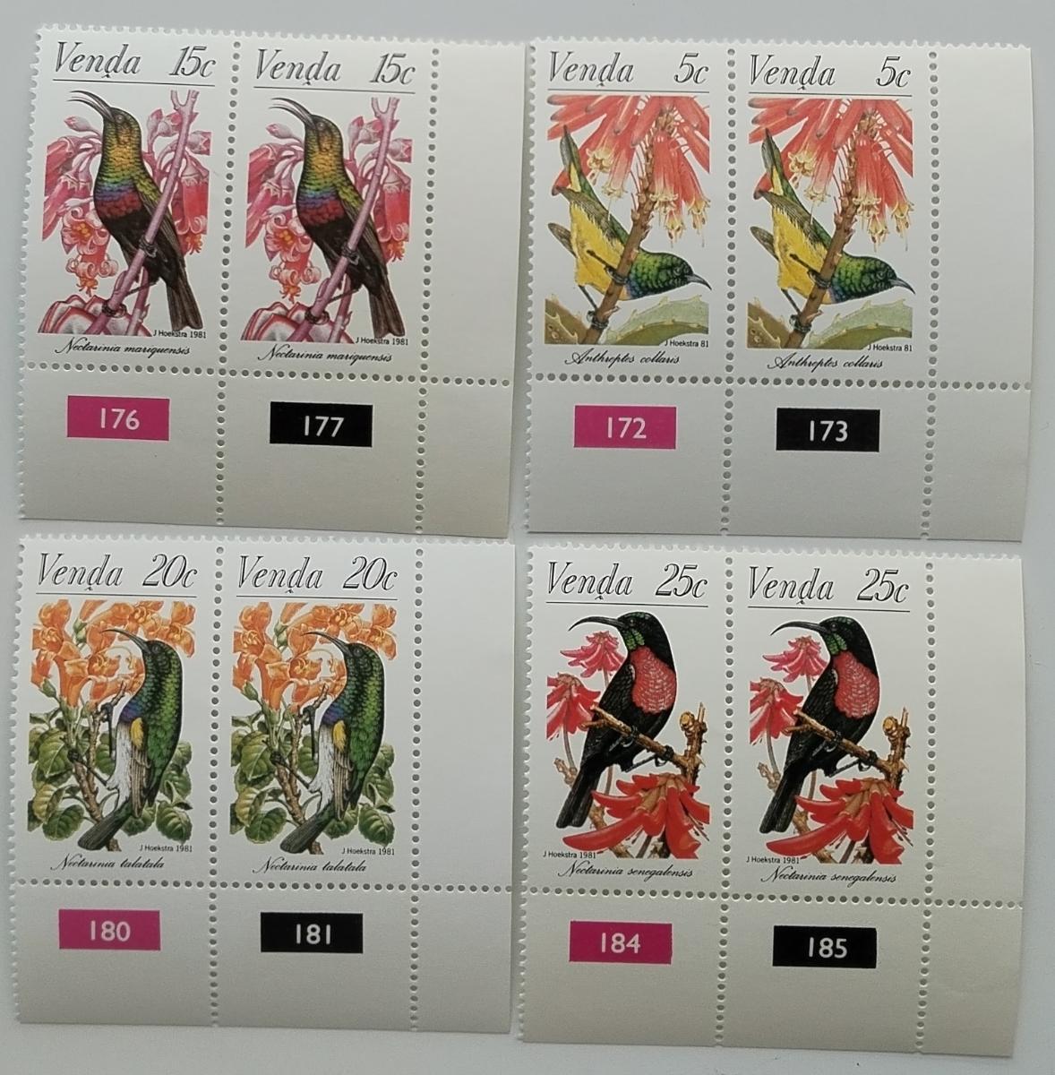Venda (JAR) 1981 Mi.38-1 8€ Kolibříci a nektar sající ptáci PÁRY