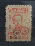 Vietnam 1956 10€ Prezident Ho Či Min - přetisk typ II.