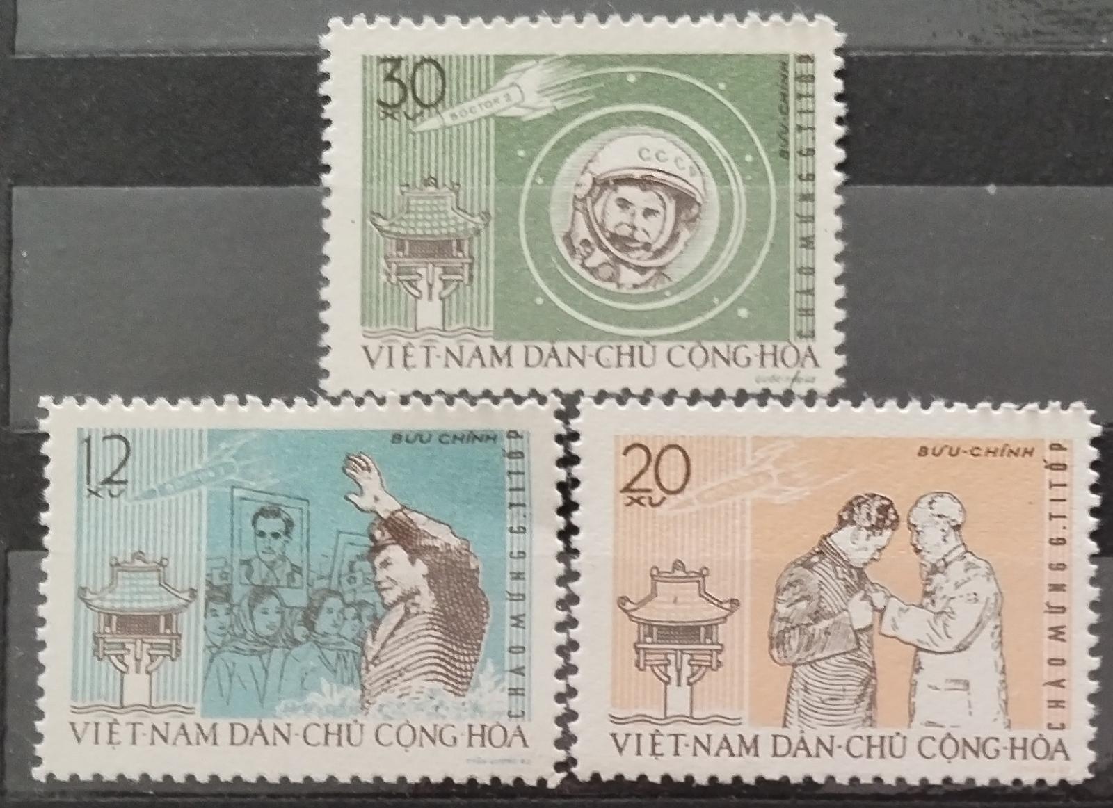 Vietnam 1962 8€ Návštěva kosmonauta Titova, Kosmos