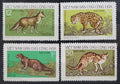 Vietnam 1972 Národní fauna, kočky a vlci