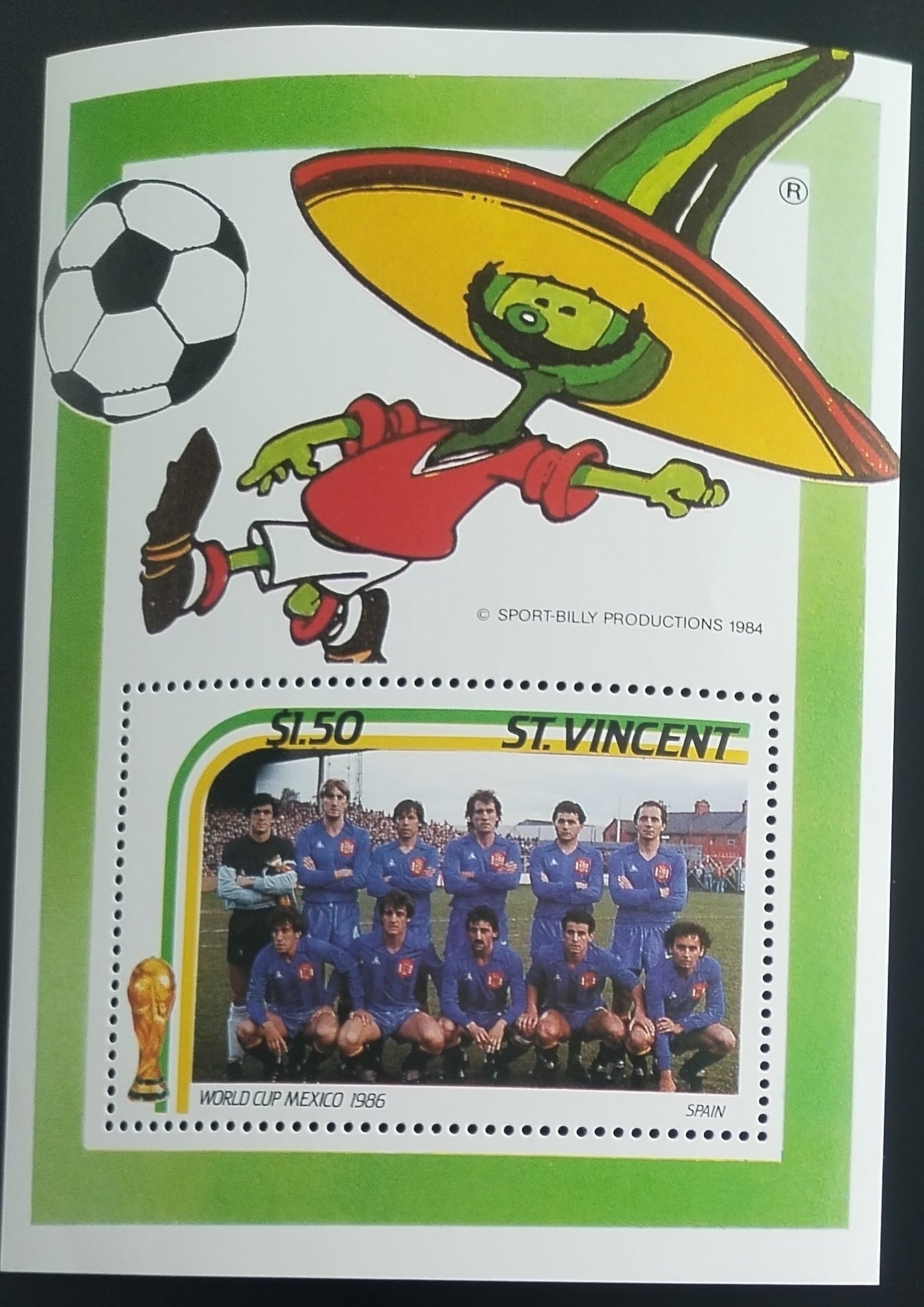 Svatý Vincent 1986 Fotbal a sport