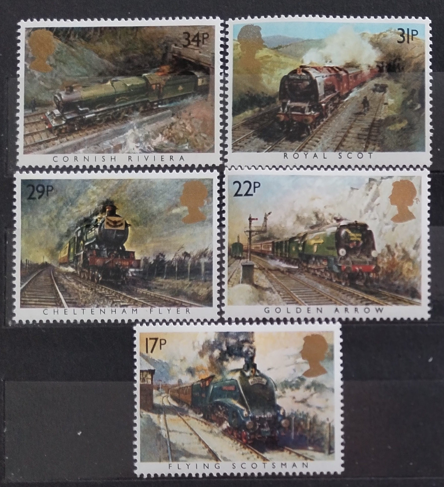 Velká Británie 1985 Výročí železnice, Parní vlaky