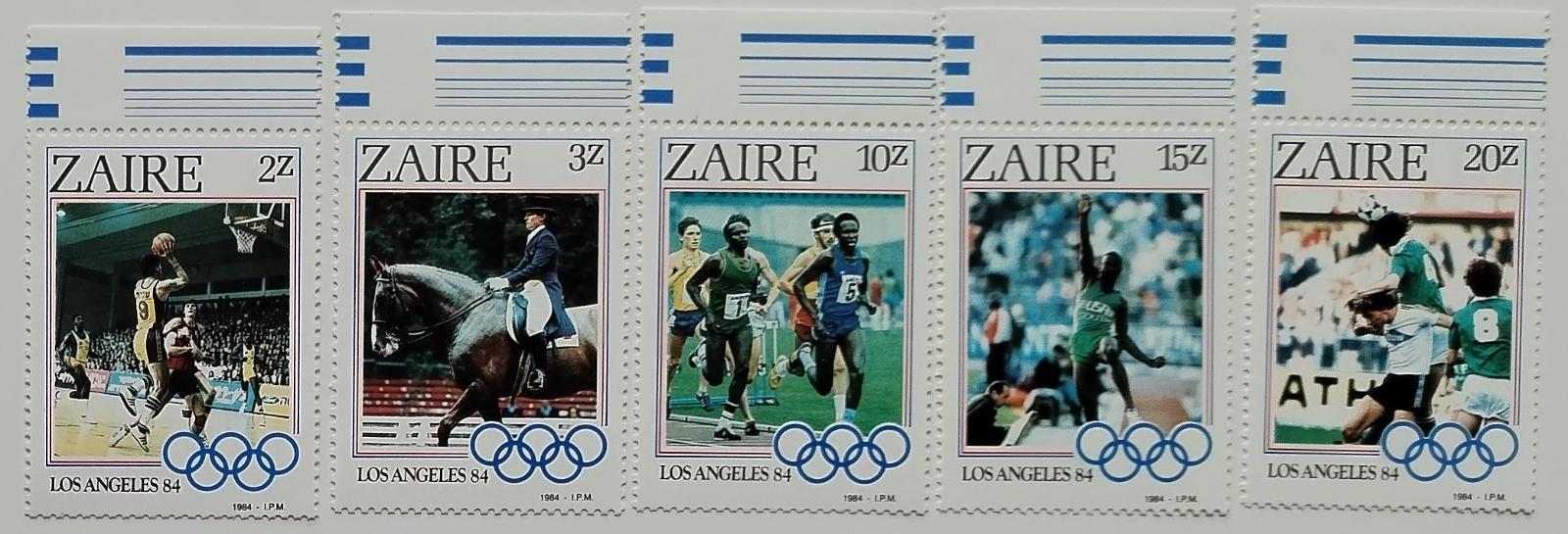 Zair 1984 6€ Olympijské hry LA, Sport