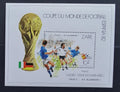 Zair (Kongo) 1982 Bl.43 7,5€ Světový pohár ve fotbale, sport, vlajky